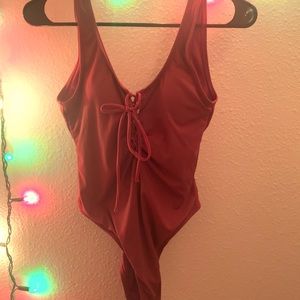 One piece bathing suit